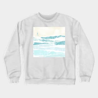 sea waves Crewneck Sweatshirt